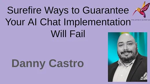 Danny Castro at the Latino AI Summit
