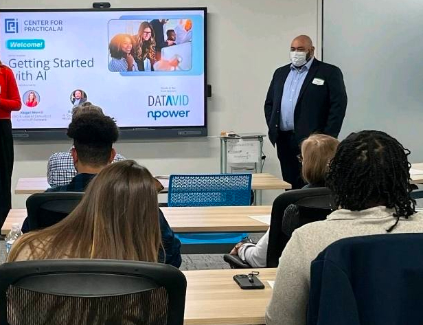 Danny Castro at NPower / Center for Practical AI training